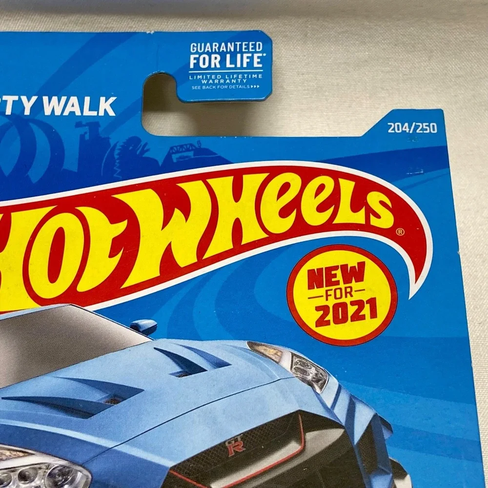 Hot Wheels cardboard card